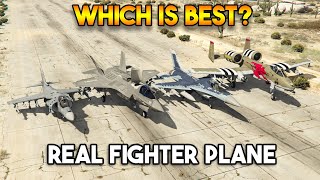 GTA 5  WHICH IS BEST REAL FIGHTER PLANE [upl. by Wiles]