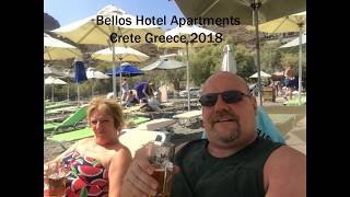 Bellos Hotel Apartments Crete Greece 2018 [upl. by Aztiray327]