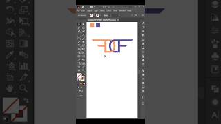 DF letter logo design design illustrator logodesign minimal tutorial [upl. by Dubenko]