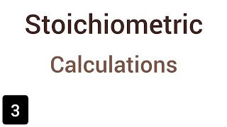 Stoichiometric calculation class 11  stoichiometry [upl. by Iznik]