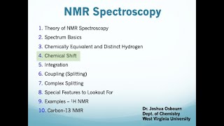 NMR  4 Chemical Shift [upl. by Esinaj]