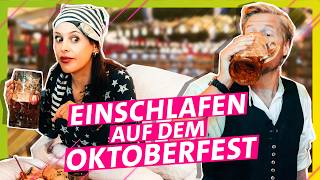 Laute Band und grölende Besucher Schlaf auf dem Oktoberfest ein  Das schaffst du nie [upl. by Atekahs]