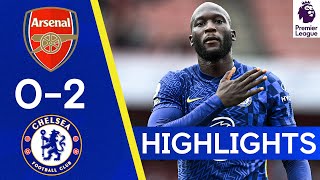 Arsenal 02 Chelsea  Lukaku is back with a bang 🔥  Highlights [upl. by Nnylg]