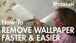 How to Remove Wallpaper  ROMAN Products [upl. by Kaltman884]