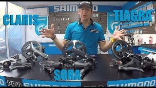 SHIMANO Claris Sora y tiagra [upl. by Berardo]