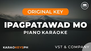 Ipagpatawad Mo  VST amp Company Piano Karaoke [upl. by Begga]