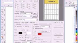 Criar Calendário no CorelDRAW [upl. by Novihs]