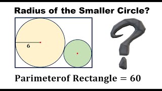 A circle tangent to the other circle and rectangle [upl. by Atteve]