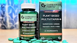 Carbamide Forte Plant Based Multivitamin  CF Multivitamin Review [upl. by Ahsimot833]