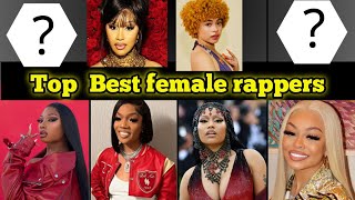 Best Female Rappers 20232024 Top 16 TODAYS BEST FEMALE RAPPERS🚺 [upl. by Aralk]