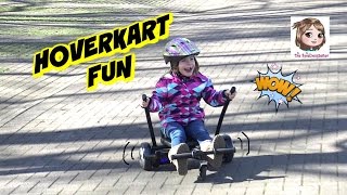 HOVERBOARD GO KART MEGA FUN  5Jährige fährt schneller als der Wind  Hoverkart Fahrspaß [upl. by Voltz95]