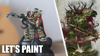 Lets Paint Deathshroud Terminators  Death Guard 40k [upl. by Edeline]