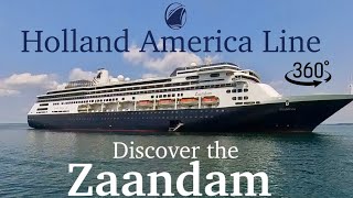 360 video  The Holland America Zaandam cruise ship was in Bar Harbor ME USA [upl. by Bernadina391]