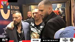 OLEKSANDR USYK CARRIED TO ROOM WITH APPARENT INJURY IMMEDIATELY AFTER FURY WIN [upl. by Sliwa]