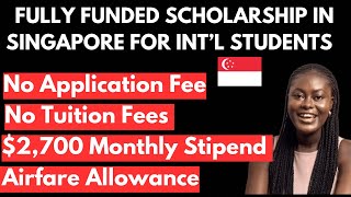 100 scholarships for International Students in Singapore  Be paid to study for free [upl. by Leigh]