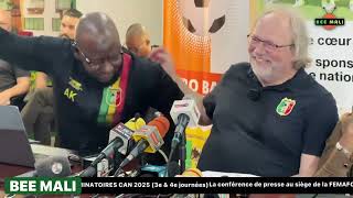 ÉLIMINATOIRES CAN 2025 3e amp 4e journéesLa conférence de presse au siège de la FEMAFOOT Le sélectio [upl. by Grantland]