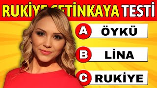 Rukiye Çetinkayayı Ne Kadar Tanıyorsun❓🤔 Rukiye Çetinkaya Bilgi Yarışması❗️ Rukiye Çetinkaya Testi [upl. by Heriberto]