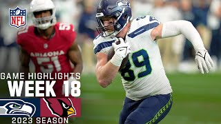 Seattle Seahawks vs Arizona Cardinals Game Highlights  NFL 2023 Week 18 [upl. by Fenner172]