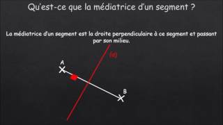 Qu’est ce que la médiatrice d’un segment [upl. by Emmanuel392]