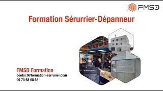 Formation serrurier dépanneur Certification RNCP eligible CPF [upl. by Ahsikat]