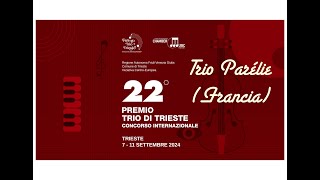 22º Premio Trio di Trieste Trio Parhélie  Wolfgang Amadeus Mozart Trio in si bem maggiore K 502 [upl. by Walkling]