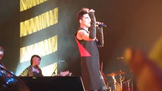 20130322 Adam Lambert  Shout amp towel  Helsinki 1080HD [upl. by Enahpets]