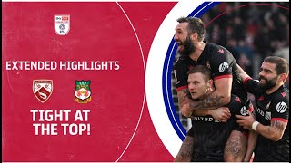 TIGHT AT THE TOP  Morecambe v Wrexham extended highlights [upl. by Isnan149]