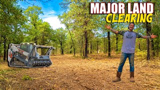 Forestry Mulcher Transforms Fully Wooded 10 Acres Ranch  Homestead [upl. by Claudianus]