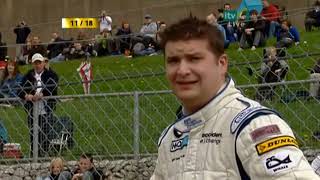 BTCC08 Donington Park Race1 Jackson Chilton crash [upl. by Ahseken263]