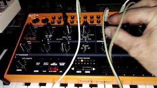 Behringer Crave  testing the assign output with step random option [upl. by Till]