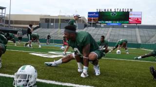 Tulane Footballs First Practice In Yulman Stadium [upl. by Frederich815]