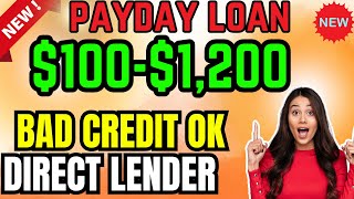 Up to 1001200 Payday Loan with Bad Credit Instant Credit  No Credit Check  Higher Approval Rate [upl. by Thirzia]