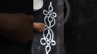 Beautiful rangoli bordersshortspls subscribe [upl. by Nnyltiac]