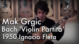 Bach Violin Partita in D minor  Chaconne played by Mak Grgic [upl. by Lanie]