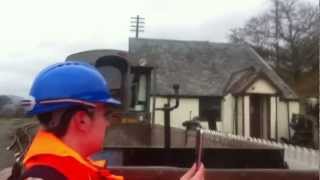 Ffestiniog Railway PWay Train from the Cob to Minffordd [upl. by Nunnery]