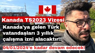 Kanada Depremzede Vizesi 🇨🇦 TS2023 🇨🇦Kanada çalışma izni nasıl alınır [upl. by Clough]