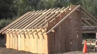 Building a Native American Plank House [upl. by Dupin]