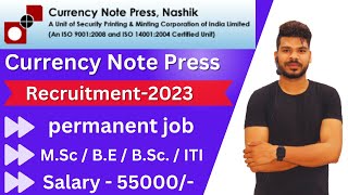 Currency Note Press Nashik Recruitment2023  SPMCIL Recruitment2023 [upl. by Lenny885]