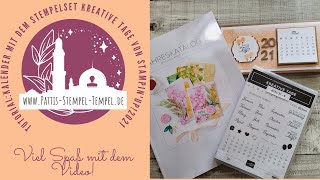 KalenderTutorial mit Stempelset KREATIVE TAGE von StampinUp [upl. by Ecydnarb888]