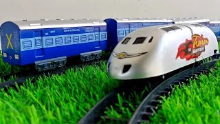 High speed metro train toy  Centy Indian passenger train  Toy trains Galore [upl. by Nosraep257]