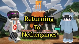 Back In Nethergames Bedwars  Minecraft bedwars gameplay with new touch controls [upl. by Kampmann]