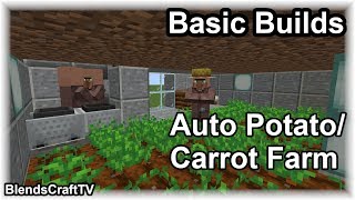 Fully Automatic CarrotPotato Farm  Minecraft 114  Basic Builds [upl. by Sisenej]