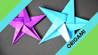 WEIHNACHTLICHES ORIGAMI ganz einfacher Stern DIY basteln [upl. by Agle174]