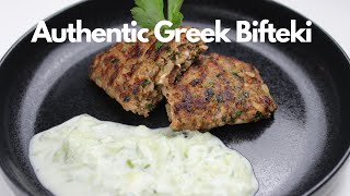 How to cook Authentic Greek Food  Bifteki Recipe stuffed with Feta Cheese  Greek Food Recipes [upl. by Nnyltak174]