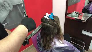 MECHAS BALAYAGE EN PELO CORTO NATURALES RUBIO MIEL MECHAS CREATIVAS BY RICARDOLUENGOPELUKEROS [upl. by Masuh]