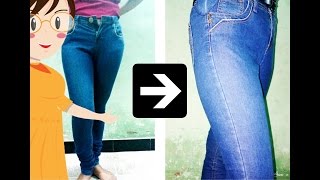 How To Alter Your Tight Jeans  Easy  Tailoring With Usha [upl. by Apeed]