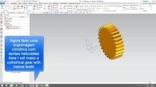 Creating gears easily with NX11 Siemens [upl. by Deuno645]