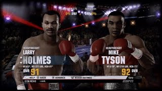 Larry Holmes vs Mike Tyson Fight Night Champion sub fight [upl. by Nagap]