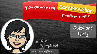 Drawing polymer  Condensation polymerization  Easy way – Dr K [upl. by Lapham818]