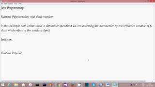 Java Programming Runtime polymorphism with Multilevel Inheritance [upl. by Ahseinet]